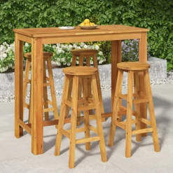 New FinePRICE Puutarhan bistrosarja 5-osainen täysi akasiapuu (54389)