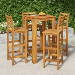New FinePRICE Puutarhan bistrosarja 5-osainen täysi akasiapuu (54389)