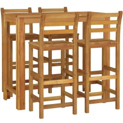 New FinePRICE Puutarhan bistrosarja 5-osainen täysi akasiapuu (54389)
