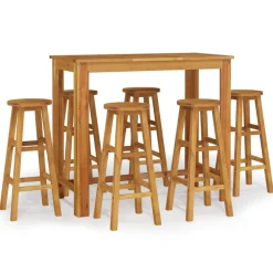 New FinePRICE Puutarhan bistrosarja 5-osainen täysi akasiapuu (54389)