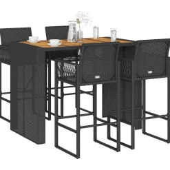 Online FinePRICE Puutarhan bistrosarja 3-osainen ilman tyynyjä Harmaa akaasia (28887)
