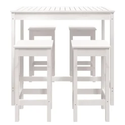 Discount FinePRICE Puutarhan Bistrosarja 5-osainen valkoinen täysi mänty (54746)