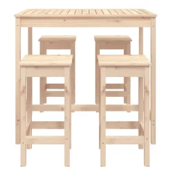 Discount FinePRICE Puutarhan Bistrosarja 5-osainen valkoinen täysi mänty (54746)