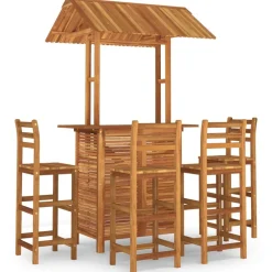 Outlet FinePRICE Puutarhan bistrosarja 5-osainen täysi akasiapuu (16007)