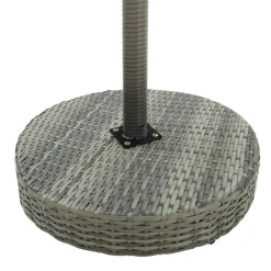 Outlet FinePRICE Puutarhan bistrosarja 3-osainen polyrottinki (64770) Harmaa