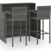 FinePRICE Puutarhan bistrosarja 3-osainen harmaa (64887)