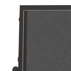 Clearance FinePRICE Puutarhan Keinupenkki musta 120,5x76x86,5 cm kangas ja teräs (62708)