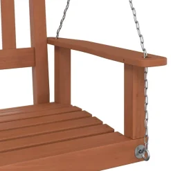 New FinePRICE Puutarhan Keinutuoli metalliketjuilla ruskea täysi kuusi (08975)
