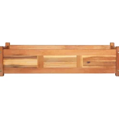 Clearance FinePRICE Puutarhan korotettu kukkalaatikko akaasiapuu 100x30x25 cm