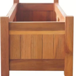 Clearance FinePRICE Puutarhan korotettu kukkalaatikko akaasiapuu 100x30x25 cm