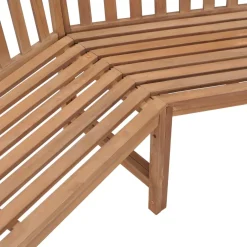 Online FinePRICE Puutarhan kulmapenkki 185x185x90 cm, tiikki