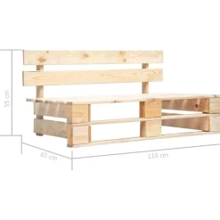 Outlet FinePRICE Puutarhan lavapenkki puu