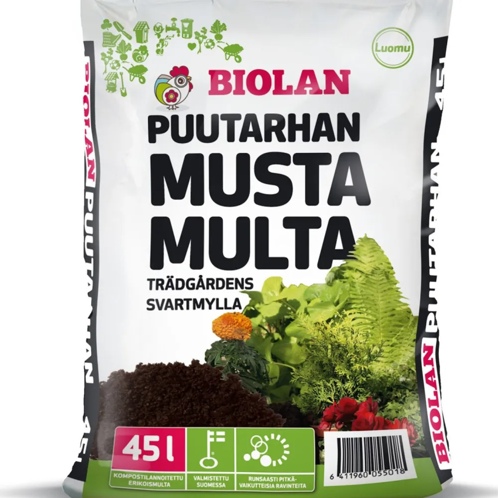 Online Biolan Puutarhan Musta Multa 65 säkkiä x 45l/lava, 2925 litraa
