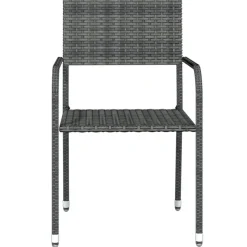 Discount FinePRICE Puutarhan ruokailuryhmä 80 cm, harmaa, 3 osaa