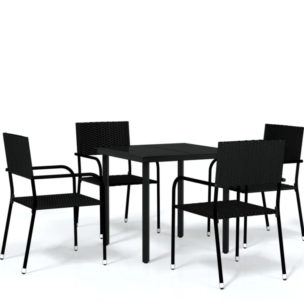 Discount FinePRICE Puutarhan ruokailuryhmä 80 cm, harmaa, 3 osaa