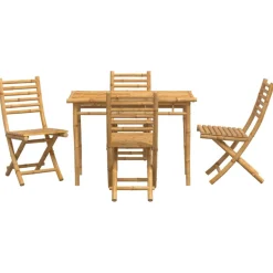 Online FinePRICE Puutarhan ruokailuryhmä 5-osainen bambu (78520)
