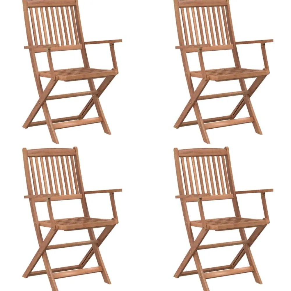 Discount FinePRICE Puutarhan Ruokailuryhmä 5-osainen kokoontaitettava Akaasiapuu (44020)