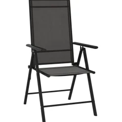 Best FinePRICE Puutarhan ruokailuryhmä 7-osainen musta alumiini (00603)