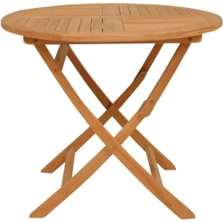 Clearance FinePRICE Puutarhan ruokailuryhmä 5-osainen täysi tiikki (59580)
