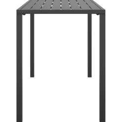 Sale FinePRICE Puutarhan ruokapöytä antrasiitti 110x54x70 cm teräs (64600)