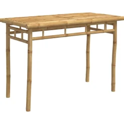 Discount FinePRICE Puutarhan ruokapöytä 110x55x75 cm bambu (68031)