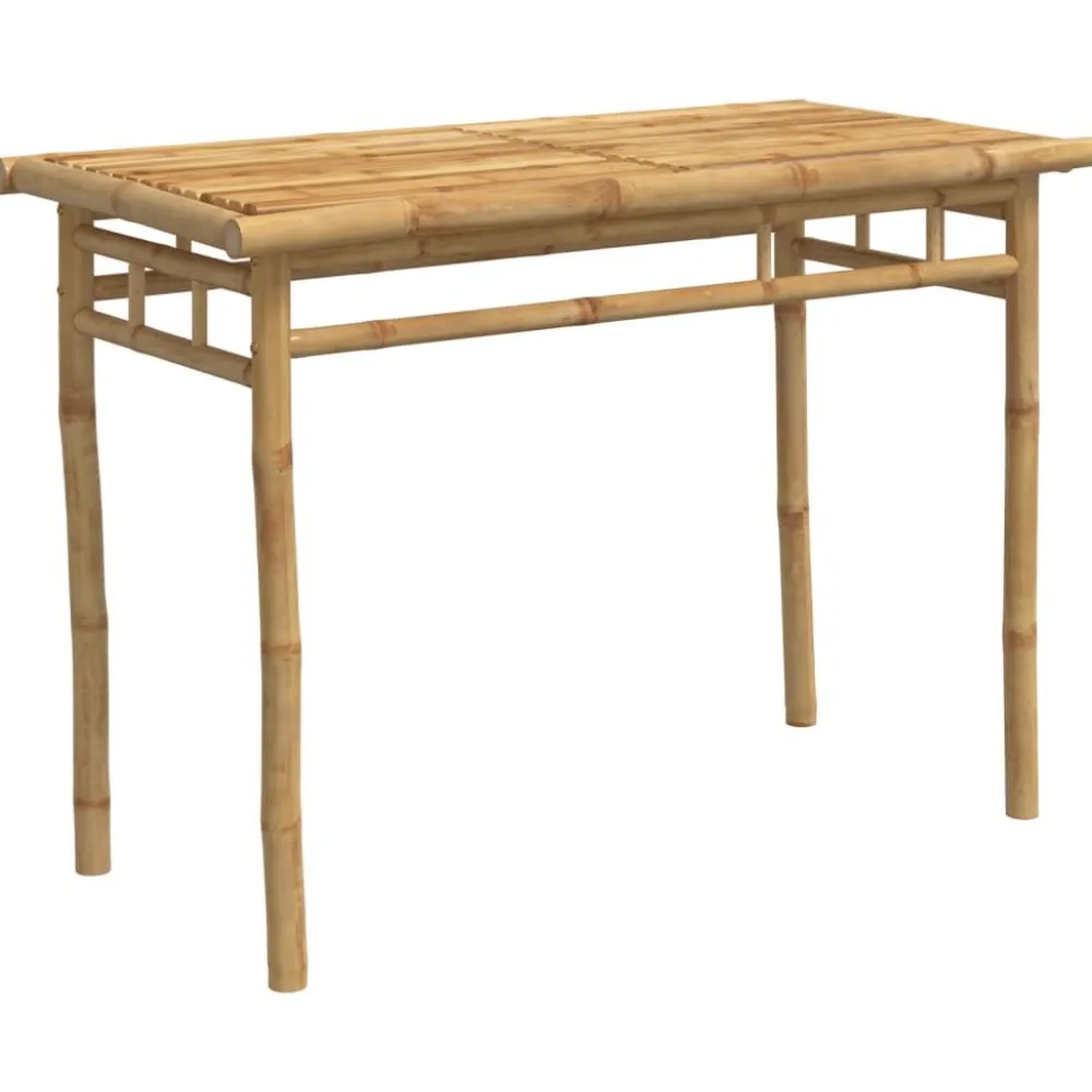 Discount FinePRICE Puutarhan ruokapöytä 110x55x75 cm bambu (68031)
