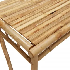 Discount FinePRICE Puutarhan ruokapöytä 110x55x75 cm bambu (68031)