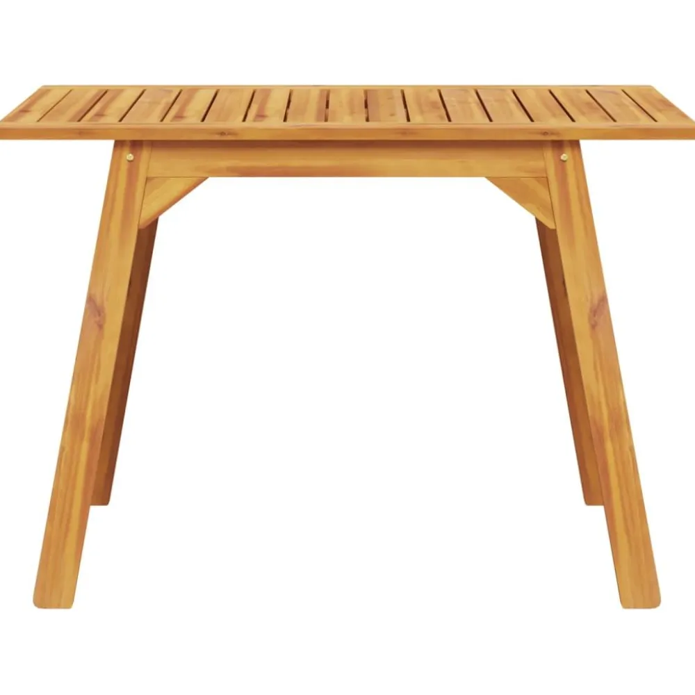 New FinePRICE Puutarhan ruokapöytä 110x56x75 cm täysi akasiapuu (66372)