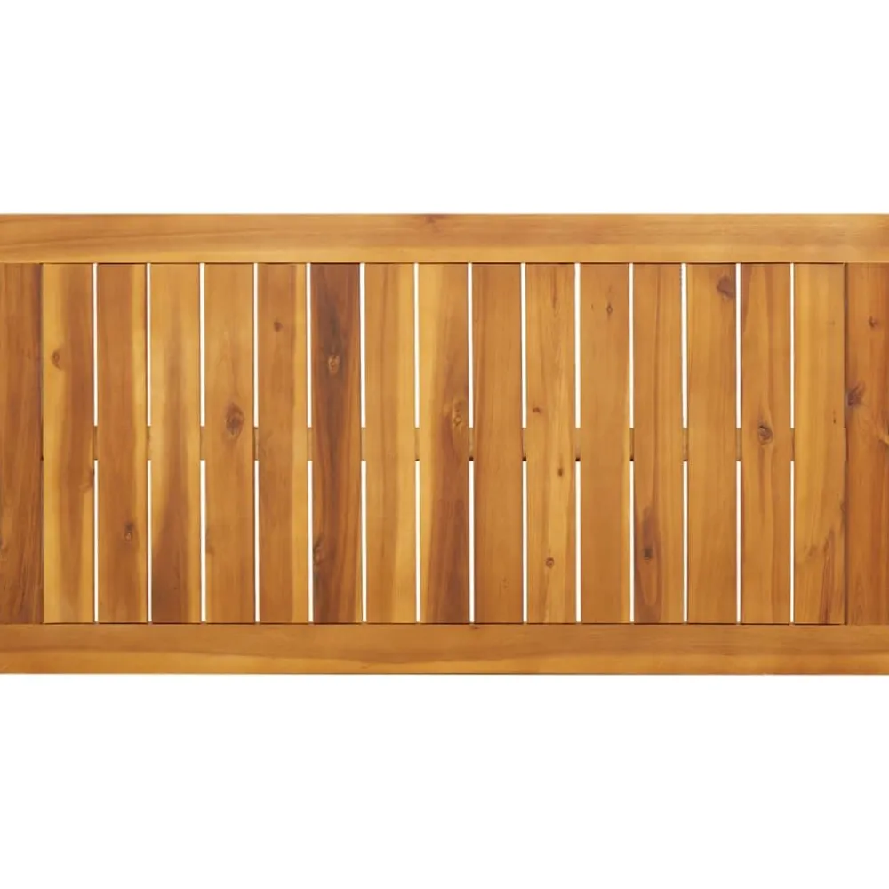 New FinePRICE Puutarhan ruokapöytä 110x56x75 cm täysi akasiapuu (66372)