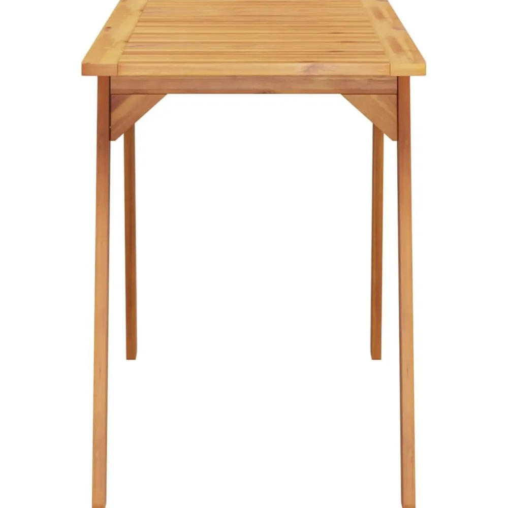 New FinePRICE Puutarhan ruokapöytä 110x56x75 cm täysi akasiapuu (66372)