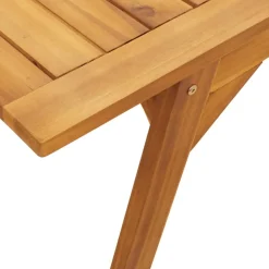 New FinePRICE Puutarhan ruokapöytä 110x56x75 cm täysi akasiapuu (66372)
