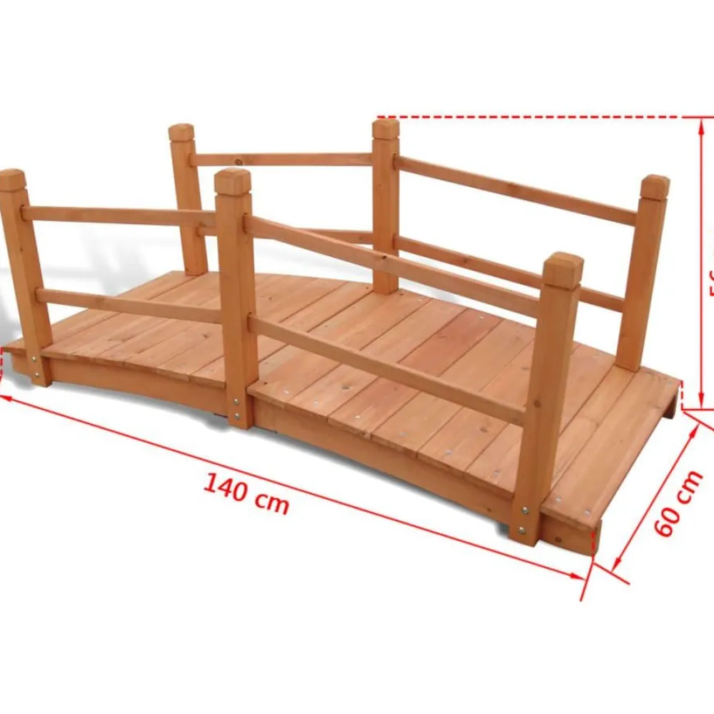 Clearance FinePRICE Puutarhan silta 140 x 60 x 56 cm