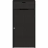 New FinePRICE Puutarhan säilytyskaappi musta 55x55x111 cm polyrottinki