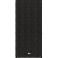 New FinePRICE Puutarhan säilytyskaappi musta 55x55x111 cm polyrottinki