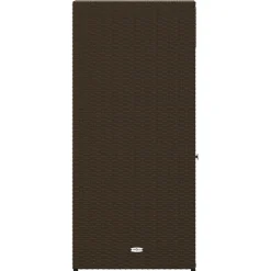 New FinePRICE Puutarhan säilytyskaappi ruskea 55x55x111 cm polyrottinki