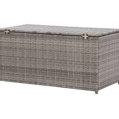 Clearance FinePRICE Puutarhan säilytyslaatikko polyrottinki 100x50x50 cm harmaa