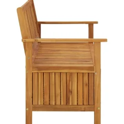 FinePRICE Puutarhan säilytyspenkki 120 cm täysi akaasiapuu