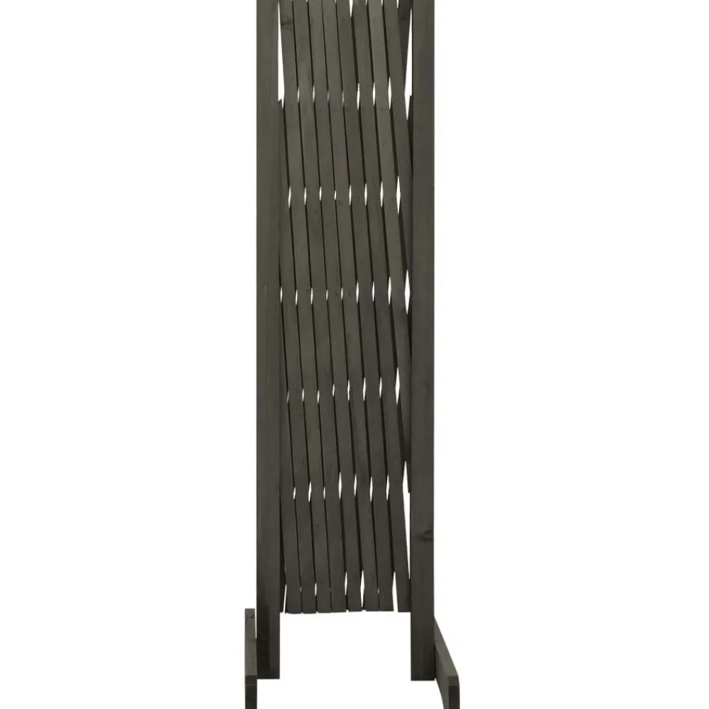 Outlet FinePRICE Puutarhan säleikköaita harmaa 180x100 cm täysi kuusi