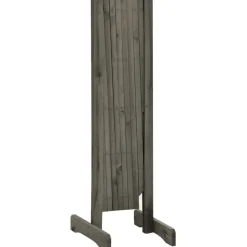 Sale FinePRICE Puutarhan säleikköaita harmaa 150x80 cm täysi kuusi