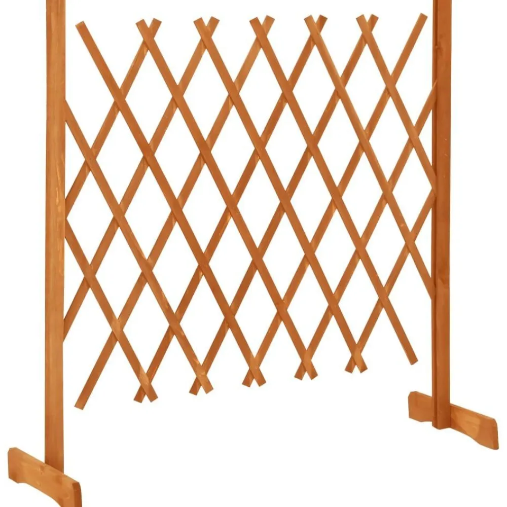 FinePRICE Puutarhan säleikköaita oranssi 120x90 cm täysi kuusi