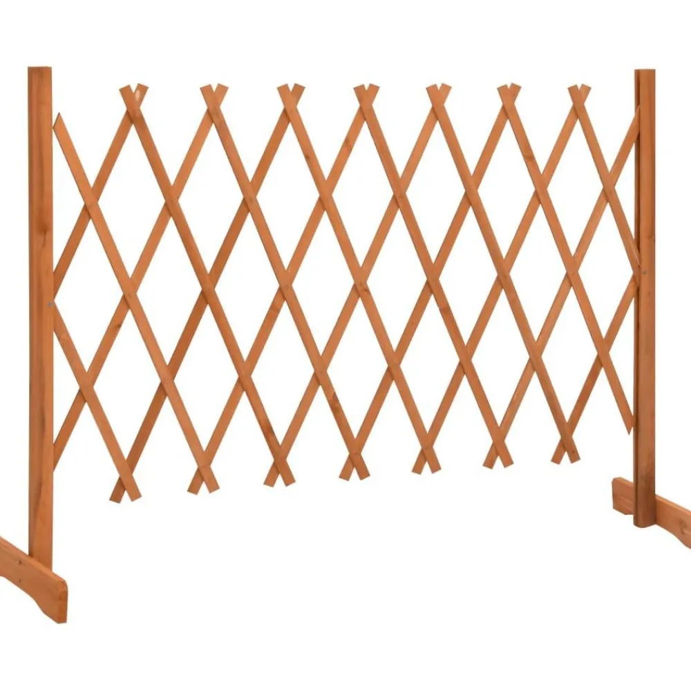 Best FinePRICE Puutarhan säleikköaita oranssi 150x80 cm täysi kuusi