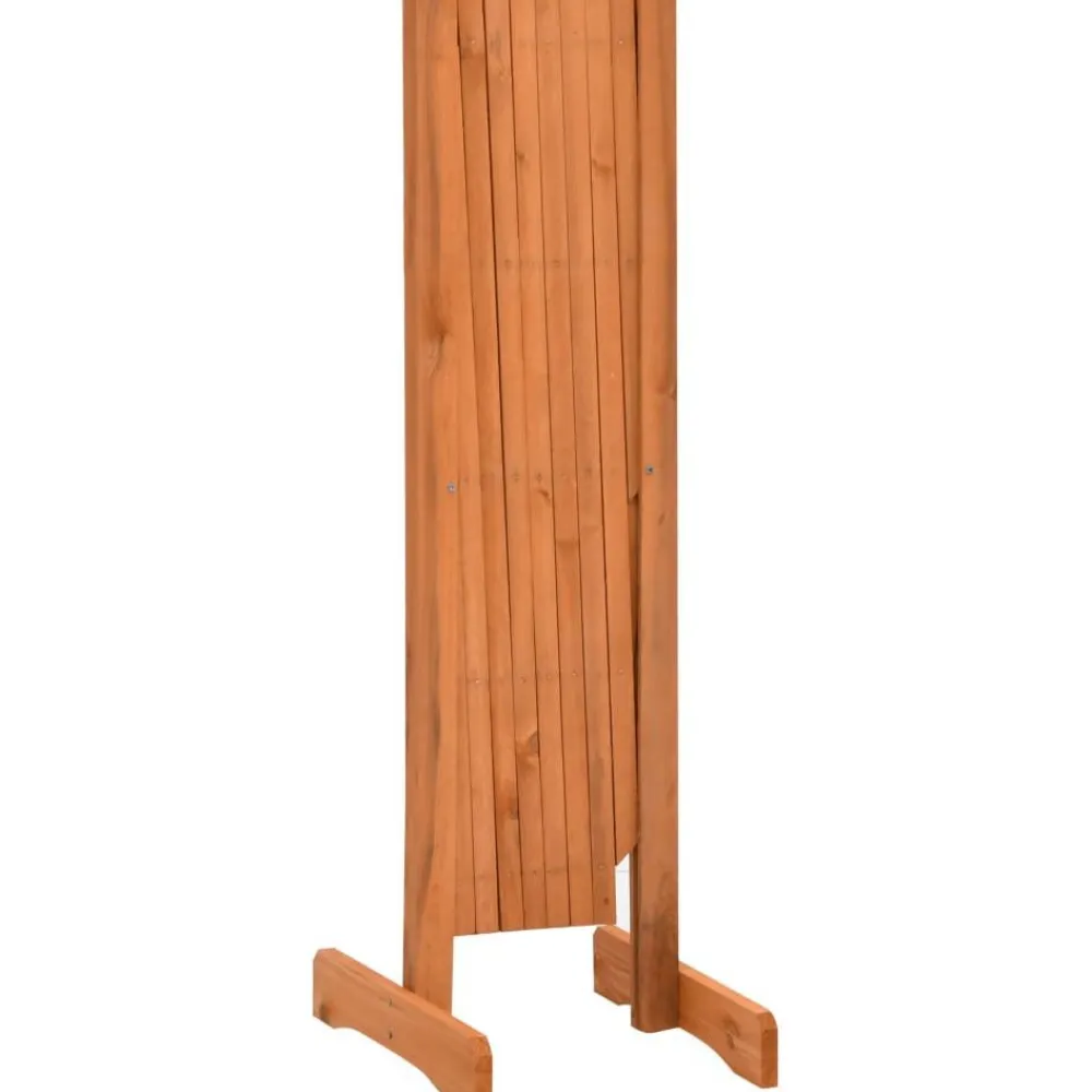 Best FinePRICE Puutarhan säleikköaita oranssi 150x80 cm täysi kuusi