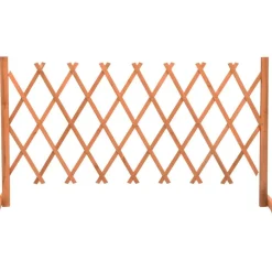 Best FinePRICE Puutarhan säleikköaita oranssi 150x80 cm täysi kuusi