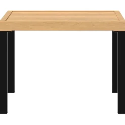 Best FinePRICE Puutarhan sohvapöytä musta 55x55x39,5 cm jauhemaalattu teräs (08568)