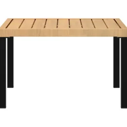 Discount FinePRICE Puutarhan sohvapöytä musta 65x65x40 cm alumiini (08573)