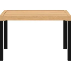 Discount FinePRICE Puutarhan sohvapöytä musta 65x65x40 cm alumiini (08573)