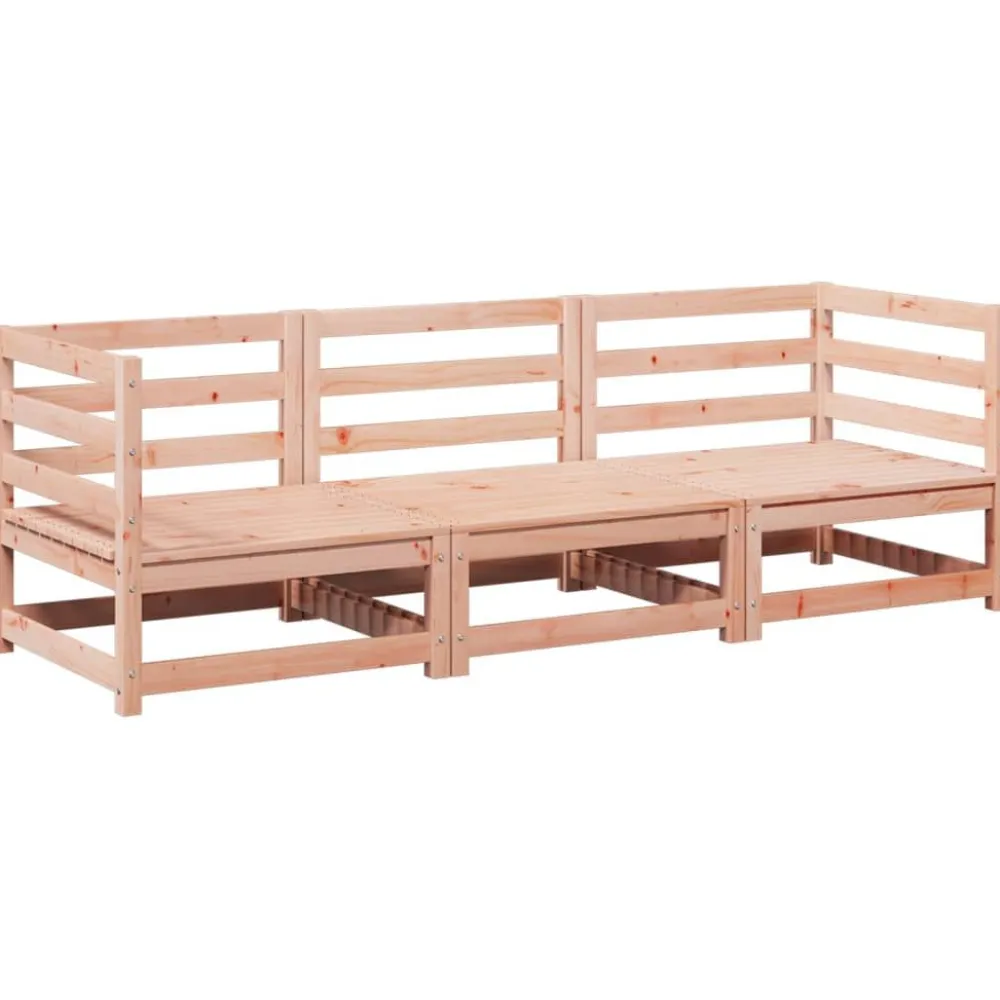 Outlet FinePRICE Puutarhan sohvasarja 3-osainen täysi douglaskuusi (99266)