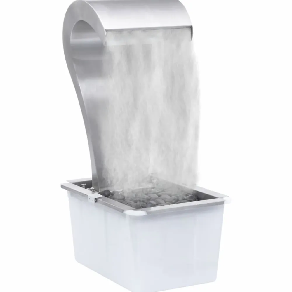 Online FinePRICE Puutarhan suihkulähde hopea 52,4x34,2x82cm ruostumaton teräs