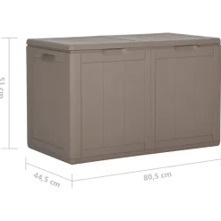 Outlet FinePRICE Puutarhan varastoarkku 90 l harmaa PP rottinki