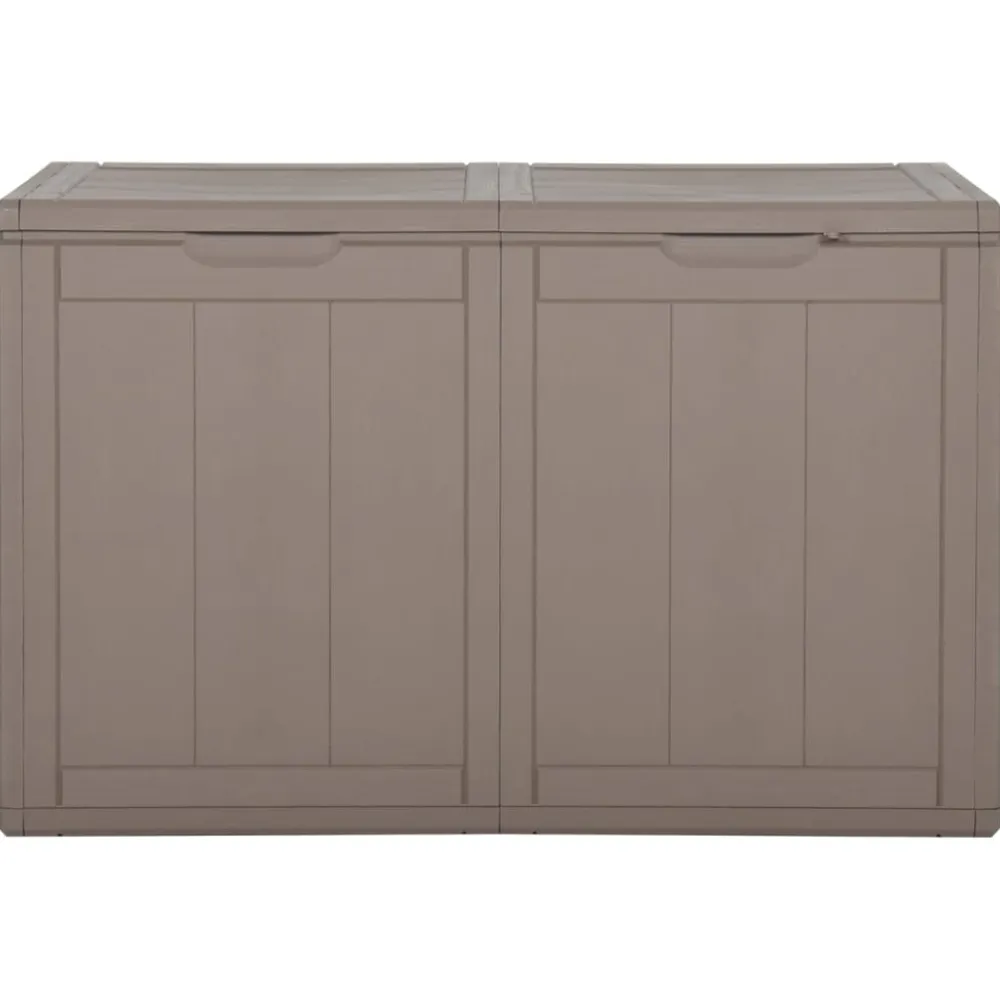 Outlet FinePRICE Puutarhan varastoarkku 90 l harmaa PP rottinki